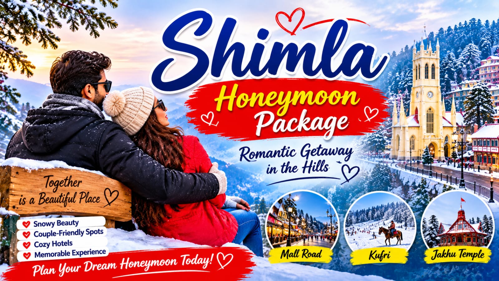 Shimla Honeymoon Packages – Romantic Getaways for Couples